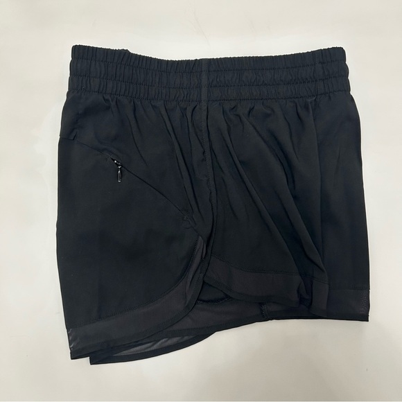 Athleta Momentum Racer Run Shorts S Black 4" Activewear Summer Wardrobe Staple - Picture 5 of 11